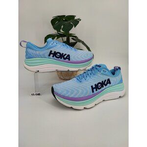 Hoka One One Women's Gaviota 5 Blue Running Training Shoes Sneakers Size 11B US